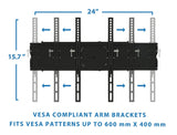 TV Mount - Full-Motion High Weight Capacity TV Mount - Mount-It! - MI-346L