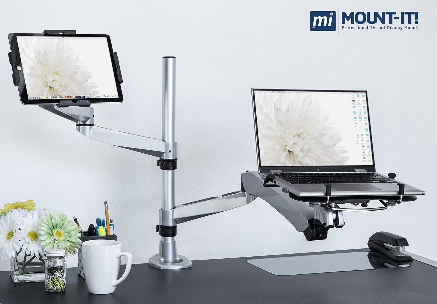 Full Motion Laptop and Tablet Desk Mount