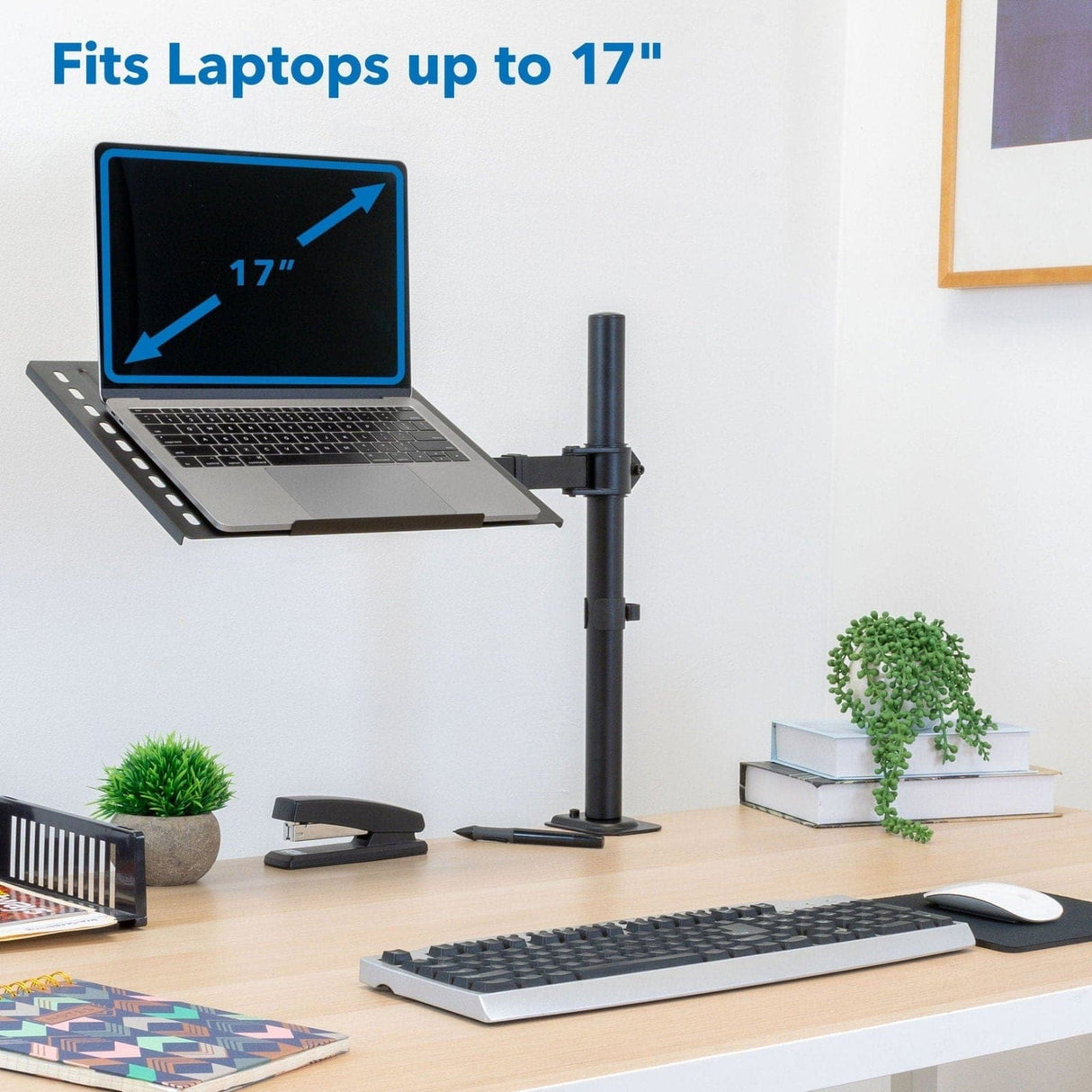 Laptop Mount - Full Motion Laptop Desk Mount with Cooling Tray - Mount-It! - MI-7352LT
