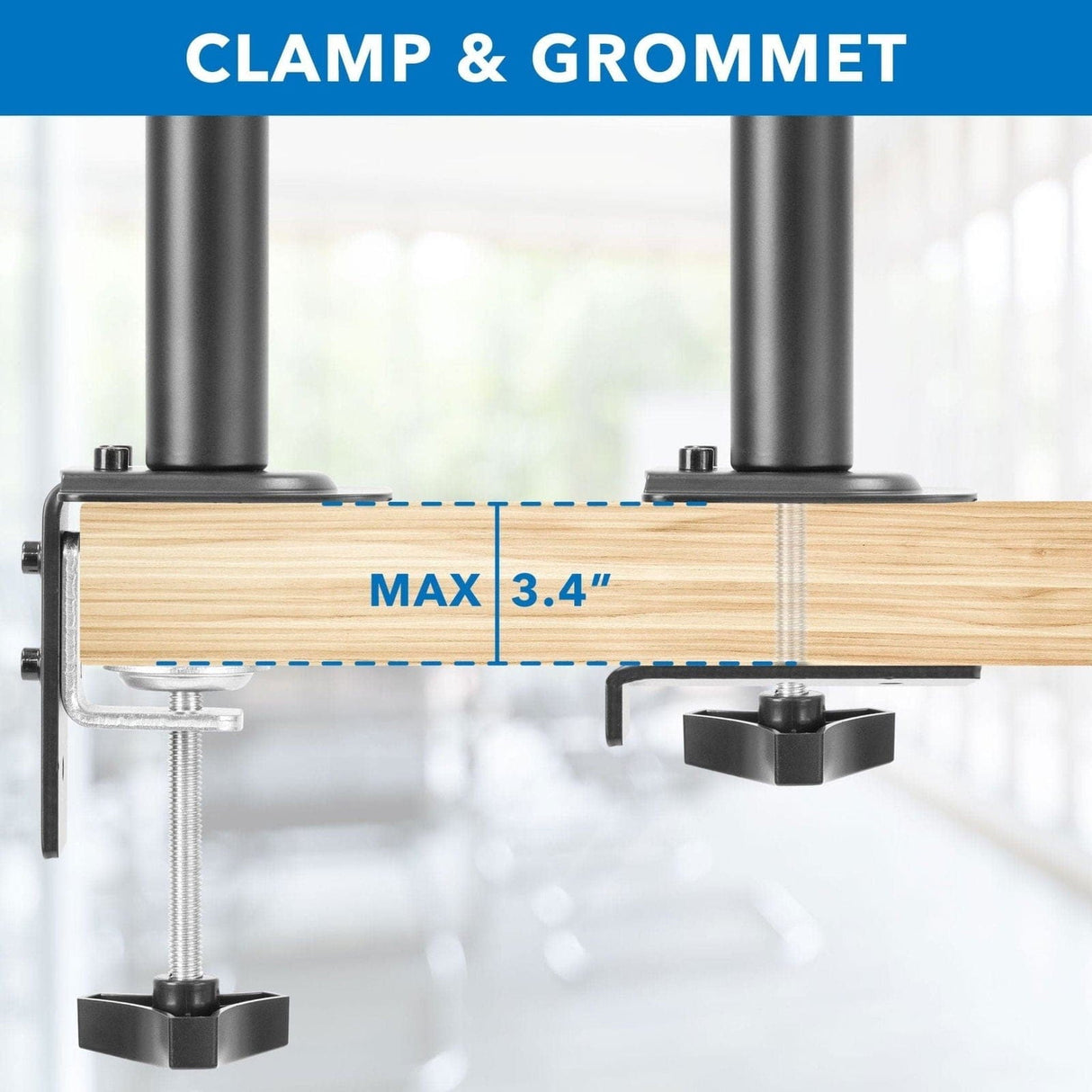 Laptop Mount - Full Motion Laptop Desk Mount with Cooling Tray - Mount-It! - MI-7352LT