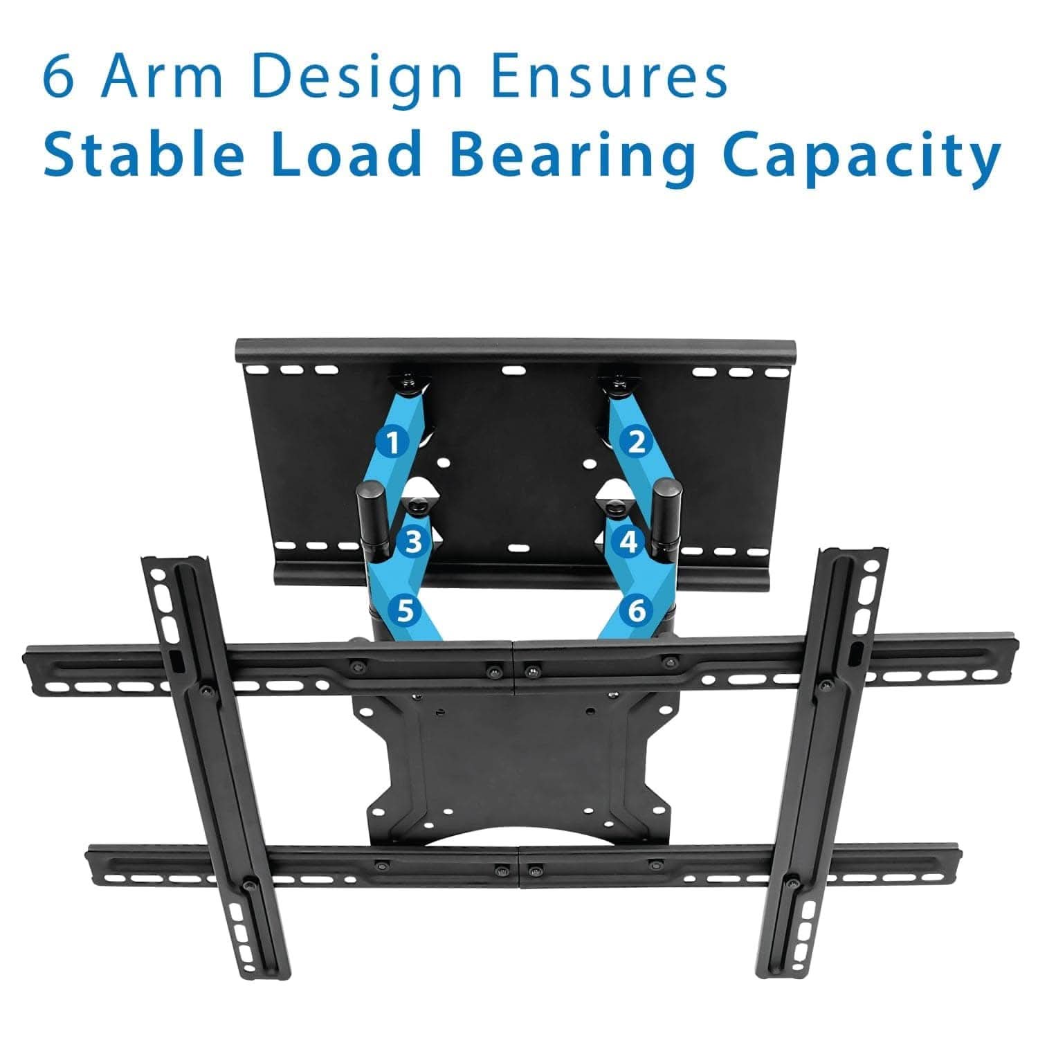 Mount-It! Full Motion Large TV Wall Mount with Extension for 40" to 80" TVs | holds up to 132 lbs | MI-385 - Thumbnail 3