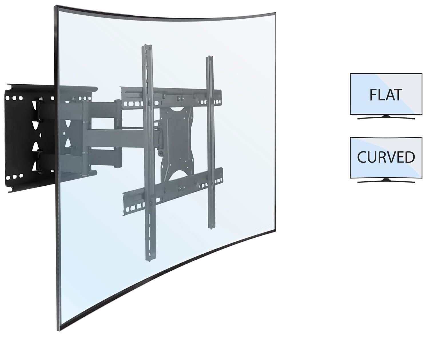 Mount-It! Full Motion Large TV Wall Mount with Extension for 40" to 80" TVs | holds up to 132 lbs | MI-385 - Thumbnail 5