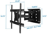 TV Mount - Full Motion Large TV Wall Mount with Extension - Mount-It! - MI-385