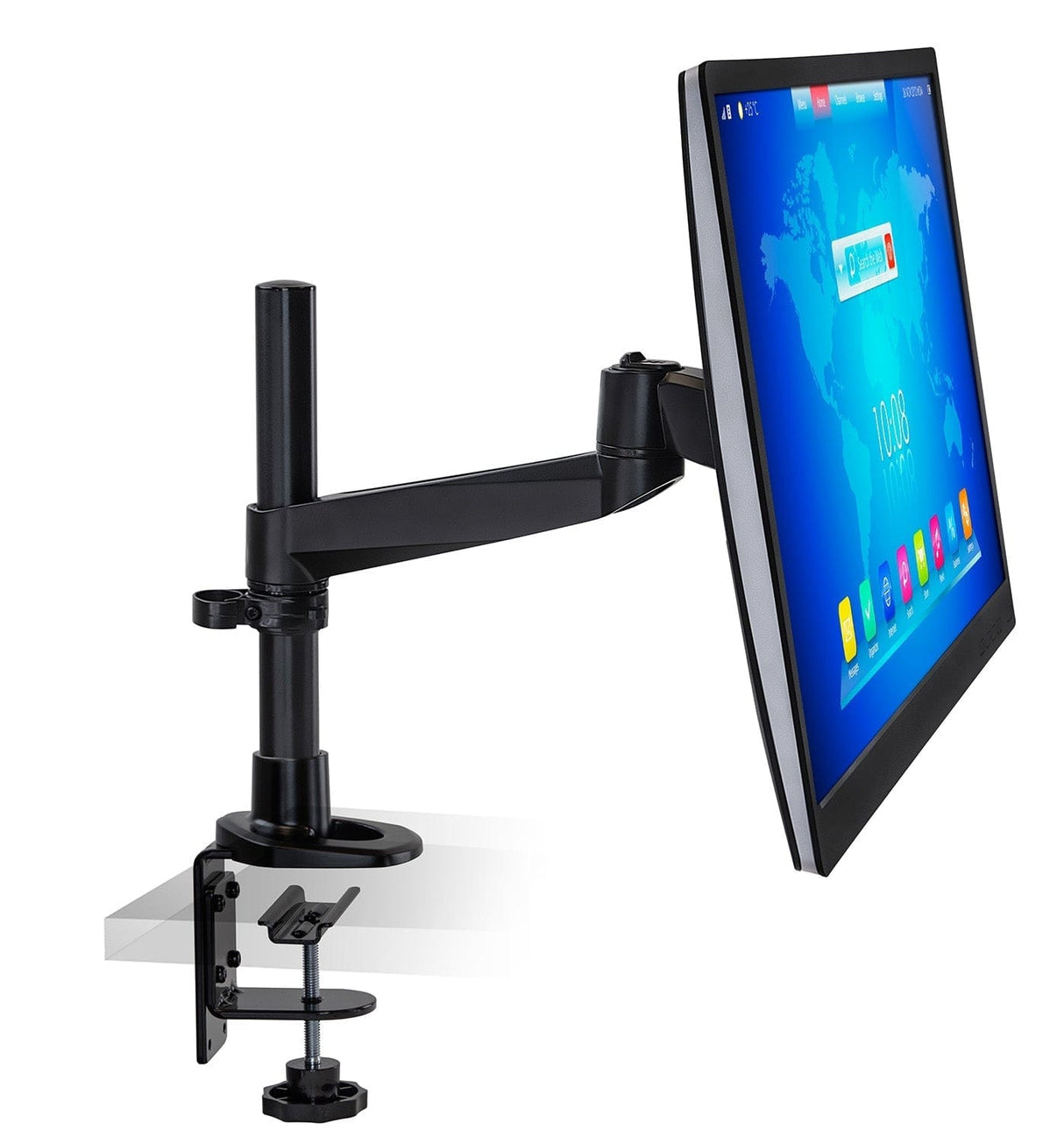 Monitor Mount - Full Motion Monitor Desk Mount - Mount-It! - MI-32116_BLK