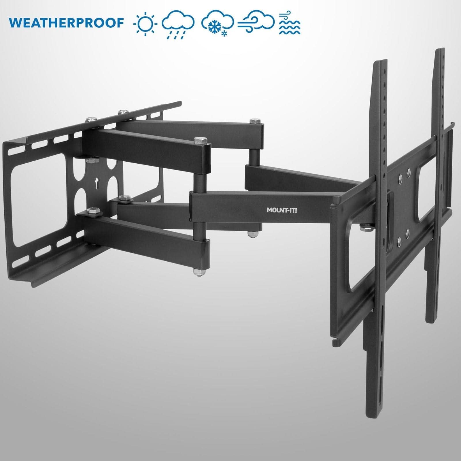 Mount-It! Full Motion Outdoor TV Wall Mount for 37" to 80" TVs | holds up to 110 lbs | MI-396 - Thumbnail 3