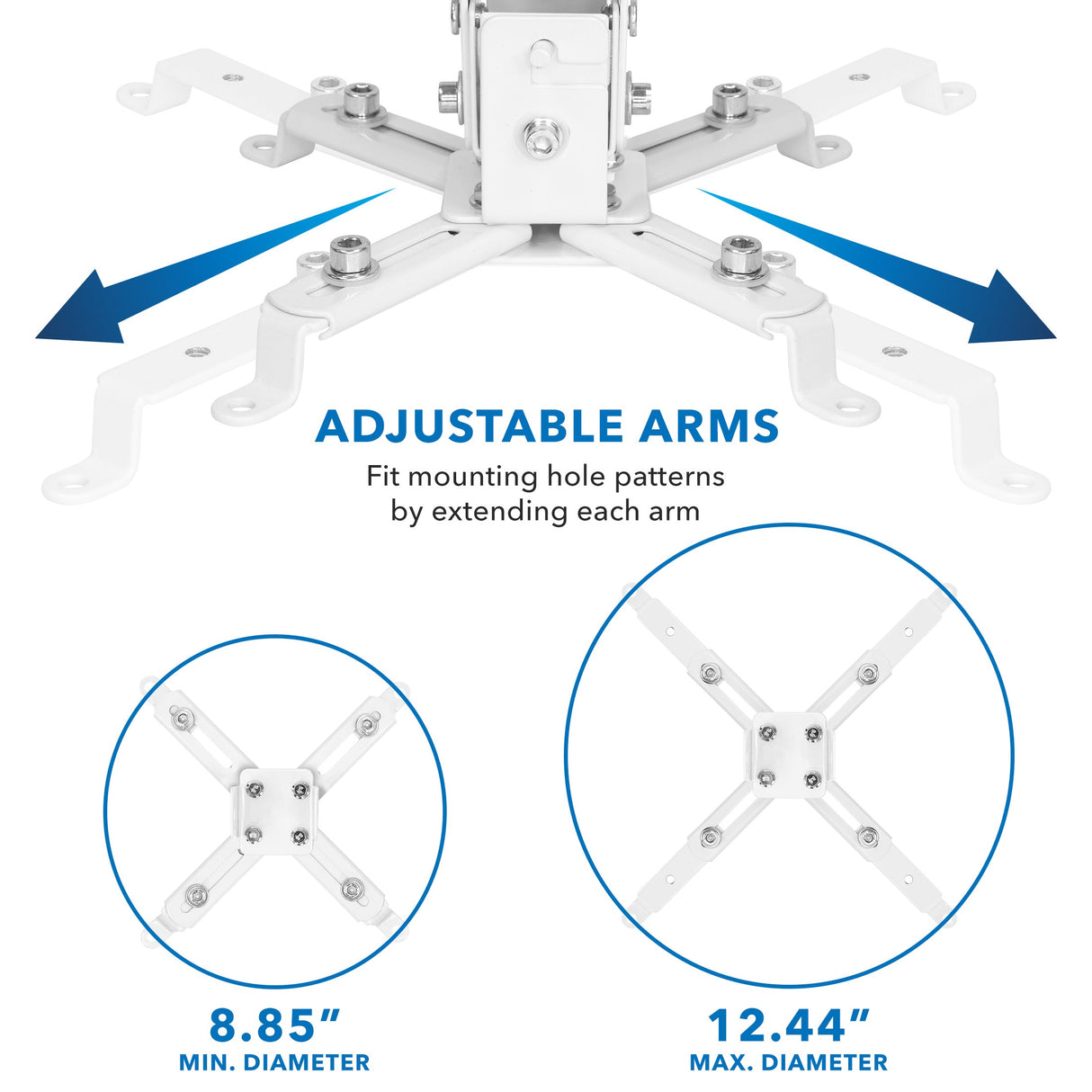 Projector Mount - Full Motion Projector Wall & Ceiling Mount - Mount-It! -