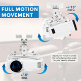 Projector Mount - Full Motion Projector Wall & Ceiling Mount - Mount-It! -