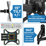 Marketplace - Full Motion Single Arm TV Wall Mount - Mount-It! - MI-407-1