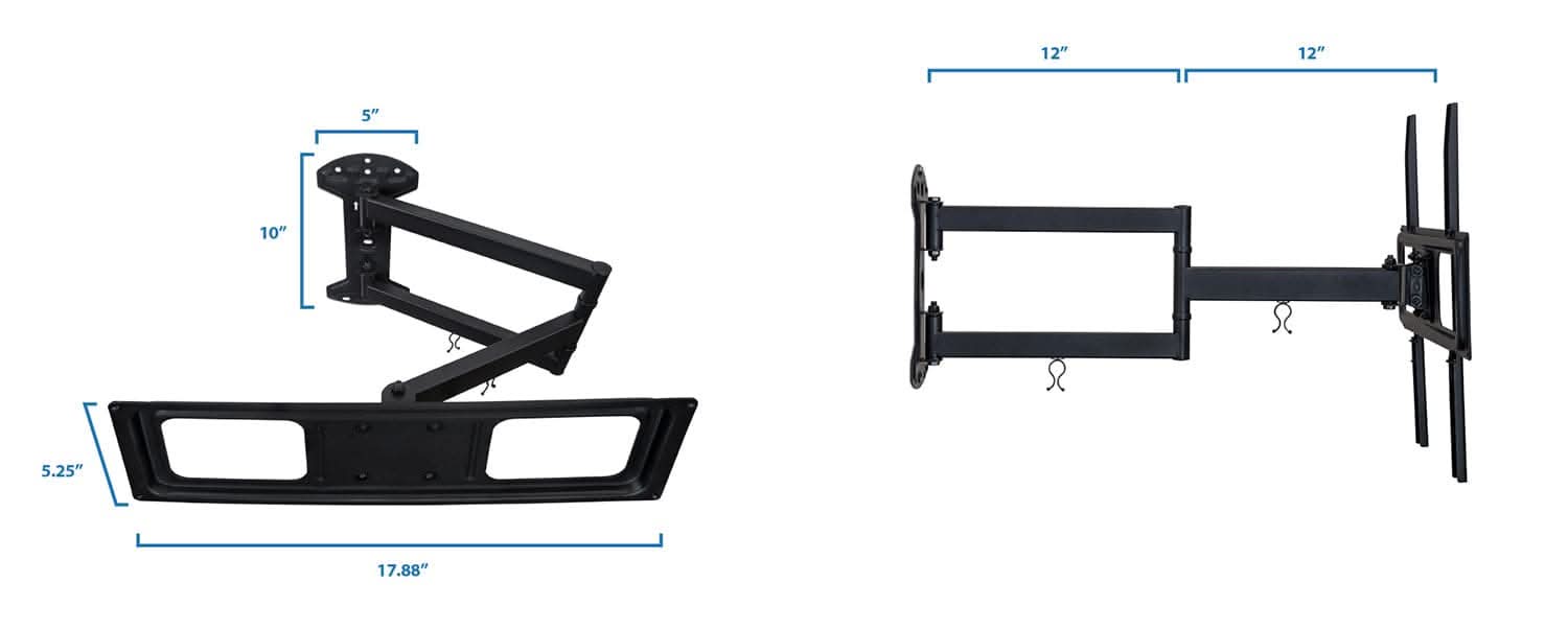 Mount-It! Full Motion TV Wall Mount MI-3991XL - Thumbnail 3