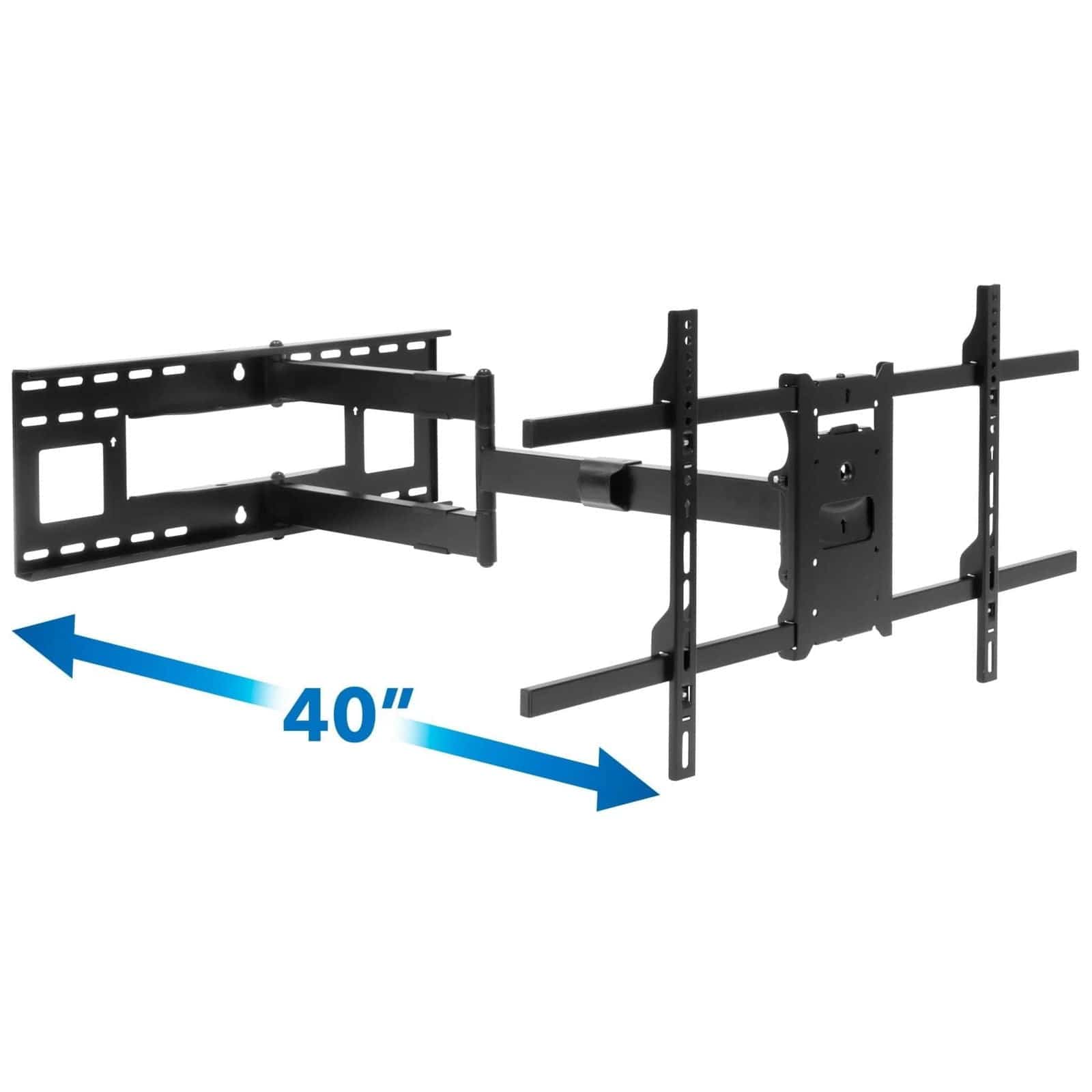 Mount-It! Full Motion TV Wall Mount with Extra Long Extension - TVs up to 80" for 40" to 80" TVs | holds up to 110 lbs | MI-372 - Thumbnail 3