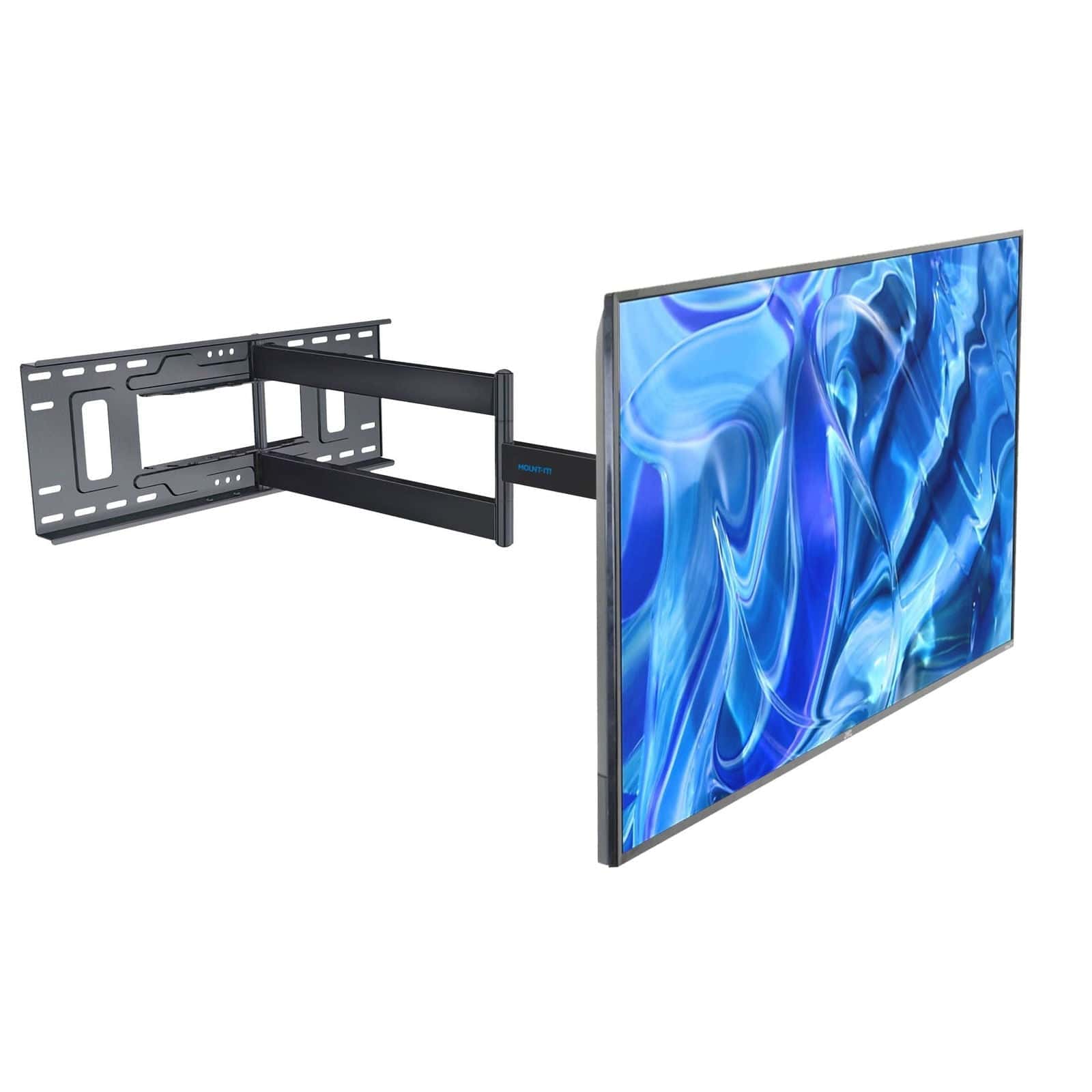 Mount-It! Full Motion TV Wall Mount with Extra Long Extension for 40" to 80" TVs | holds up to 121 lbs | MI-397