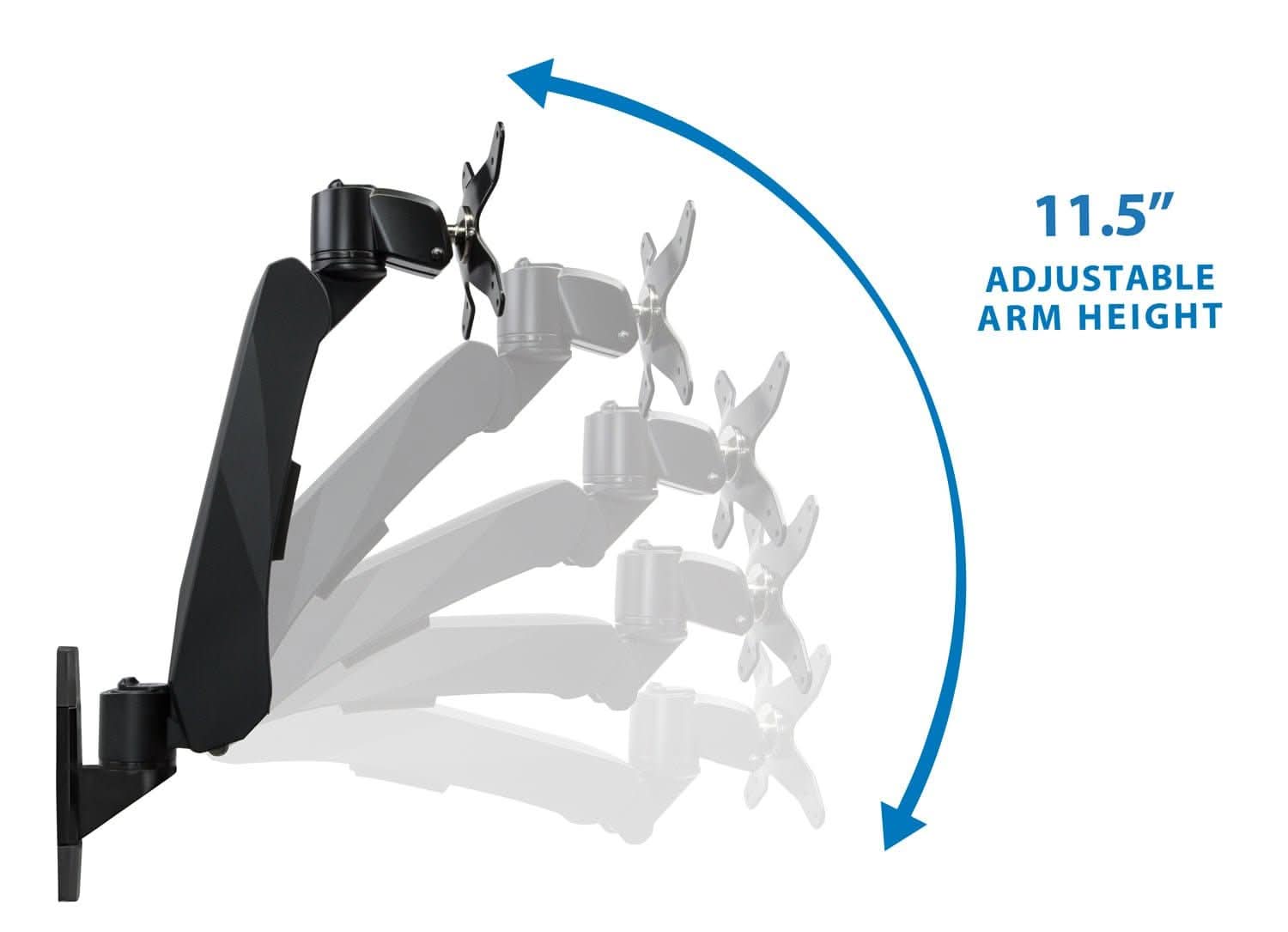 Mount-It! Fully Adjustable Monitor Wall Mount for monitors up to 32" | holds up to 19.8 lbs | MI-34114 - Thumbnail 5