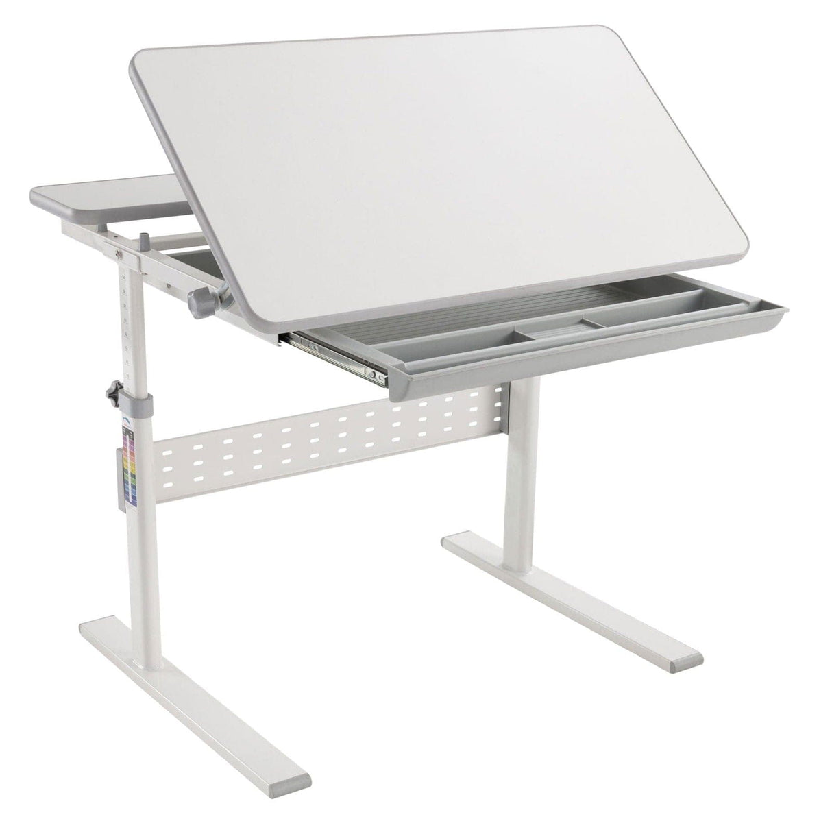 Grey Children's Desks - Height Adjustable Kid's Desk for Children K-12 - Mount-It! - MI-10204