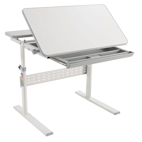 Grey Children's Desks - Height Adjustable Kid's Desk for Children K-12 - Mount-It! - MI-10204