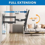TV Mount - Heavy Duty Full Motion TV Wall Mount - Mount-It! - MI-14003