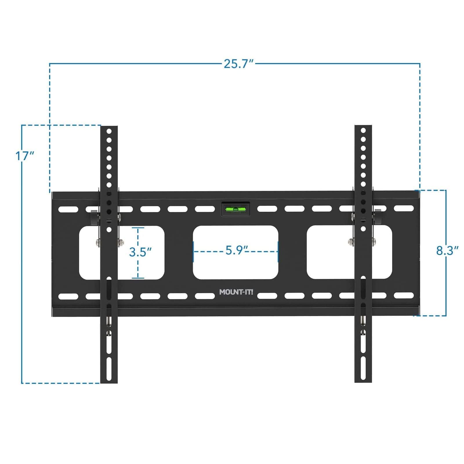 Mount-It! Heavy-Duty Tilt TV Wall Mount with Low Profile for 37" to 80" TVs | holds up to 175 lbs | MI-318B - Thumbnail 2