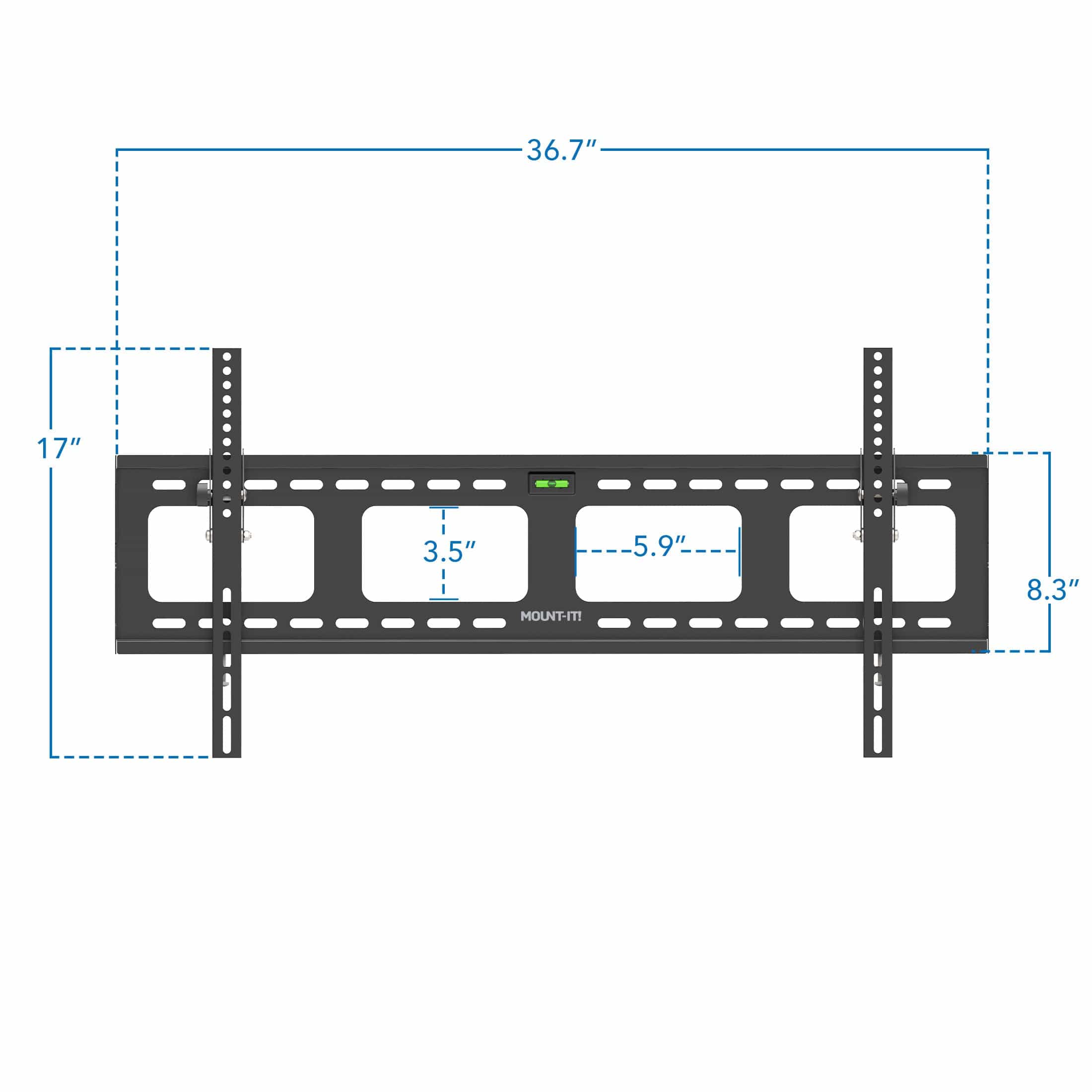 Mount-It! Heavy-Duty Tilt TV Wall Mount with Slim Profile for 43" to 90" TVs - Thumbnail 4
