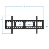 TV Mount - Heavy-Duty Ultra Low Profile TV Wall Mount with Locking Feature - Mount-It! - MI-305L