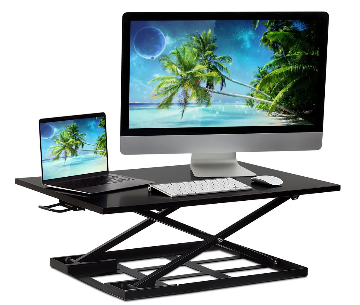 Desk Converters - Height Adjustable X-Lift Standing Desk Converter - Mount-It! -