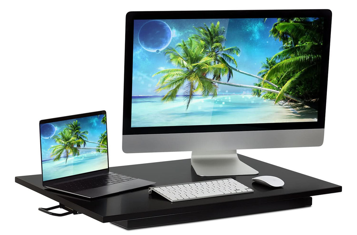 Desk Converters - Height Adjustable X-Lift Standing Desk Converter - Mount-It! -