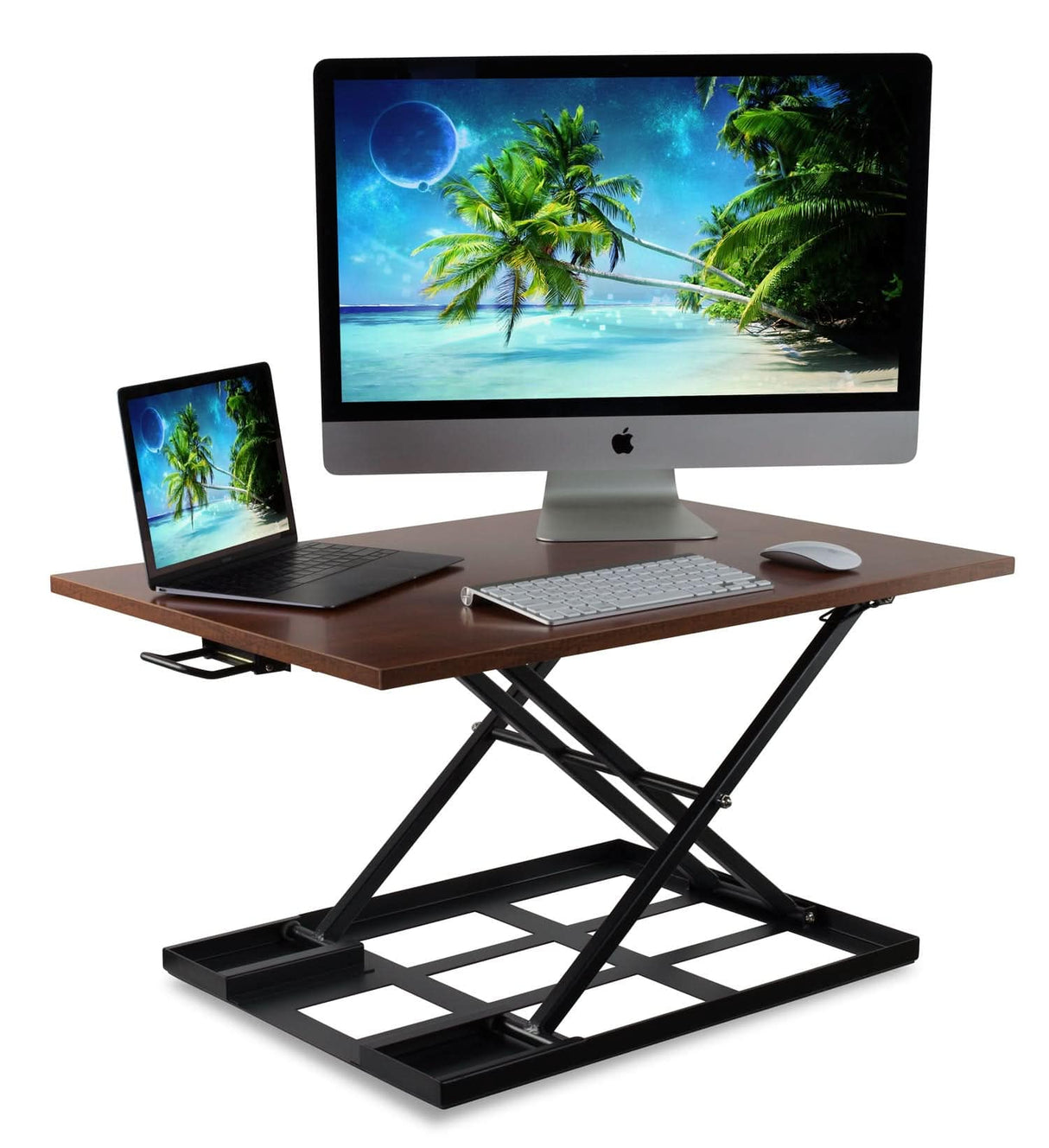 Desk Converters - Height Adjustable X-Lift Standing Desk Converter - Mount-It! -
