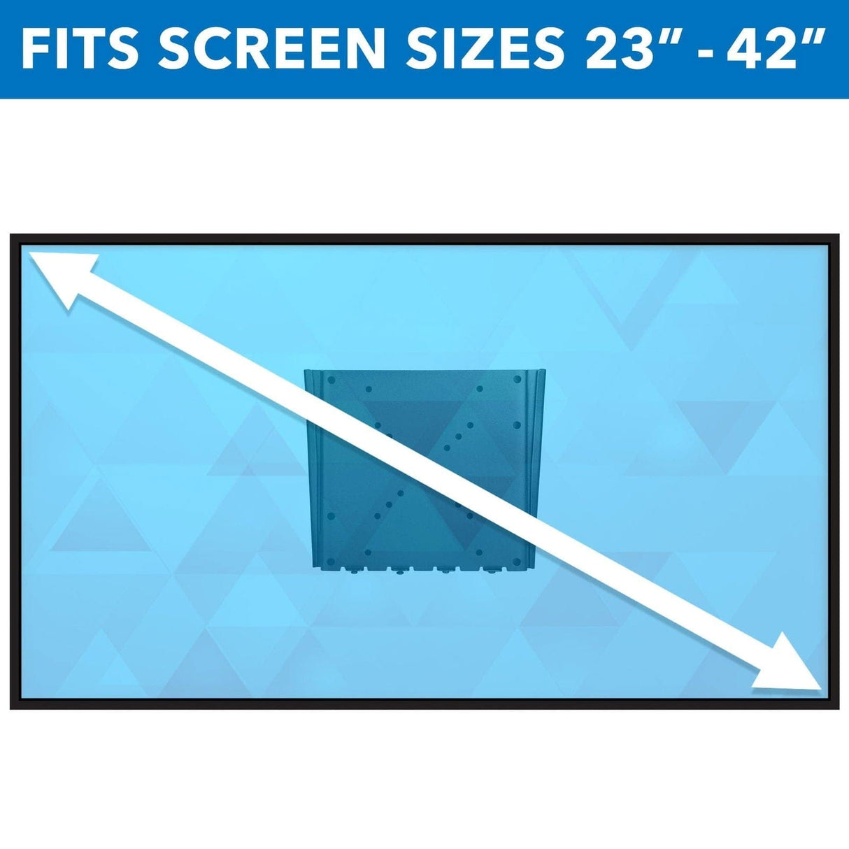 TV Mount - Low Profile Fixed TV Wall Mount - Mount-It! - MI-306