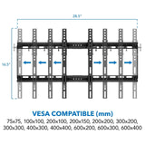 TV Mount - Low Profile Tilt TV Wall Mount - Mount-It! - MI-1121M