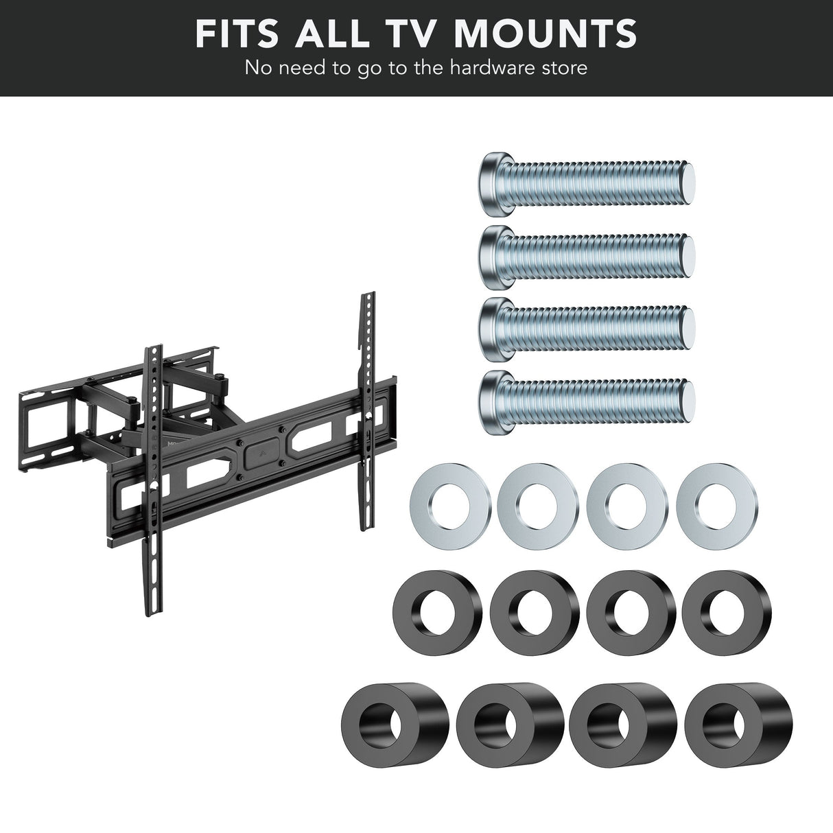 TV Accessories - M8 TV Mounting Hardware Kit - Mount-It! - MI-M8KIT2