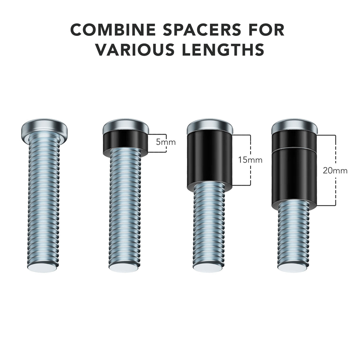 TV Accessories - M8 TV Mounting Hardware Kit - Mount-It! - MI-M8KIT2