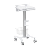 Mobile Standing Desk - MedHub Laptop Cart with Security Bar - Mount-It! - MI-16029
