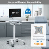 - MedHub Mobile Workstation with Monitor Arm - Mount-It! - MI-16016