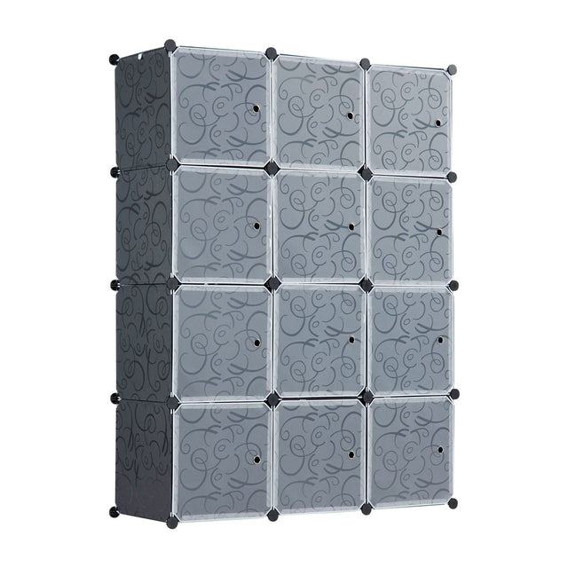 Storage - Modular Wardrobe Storage Organizer - 12 Cubes - Mount-It! - WI-4030XL