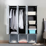 Storage - Modular Wardrobe Storage Organizer - 12 Cubes - Mount-It! - WI-4030XL