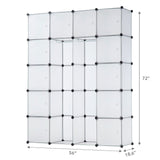 Storage - Modular Wardrobe Storage Organizer - 20 Cubes - Mount-It! - WI-4031XL