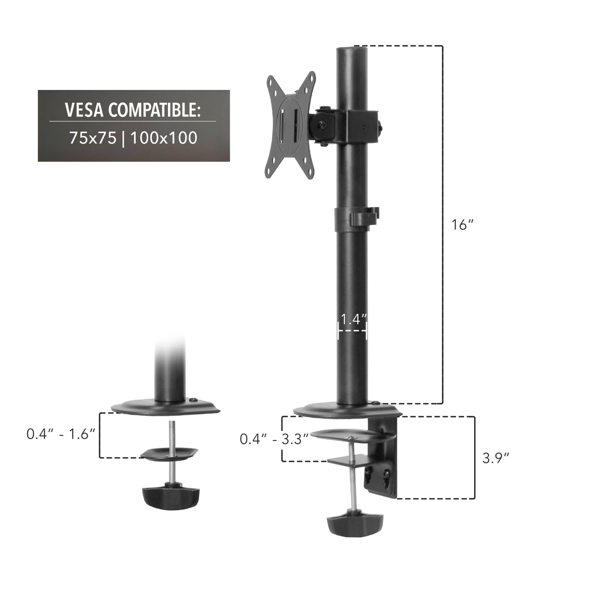 Monitor Mount - Monitor Desk Mount - Mount-It! -