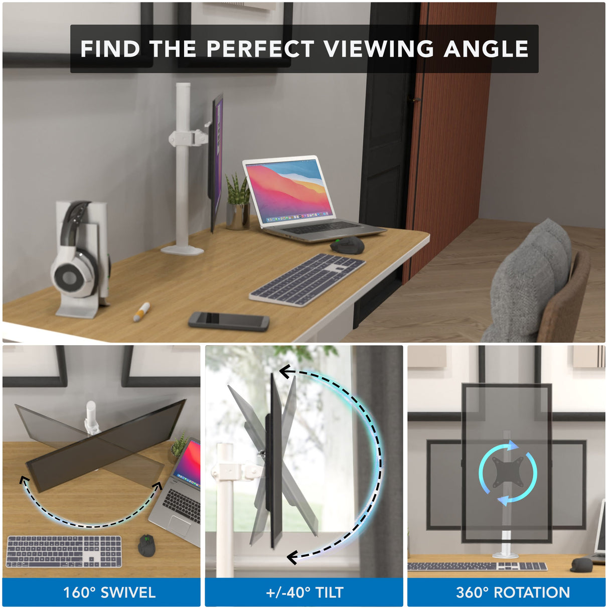 Monitor Mount - Monitor Desk Mount - Mount-It! -