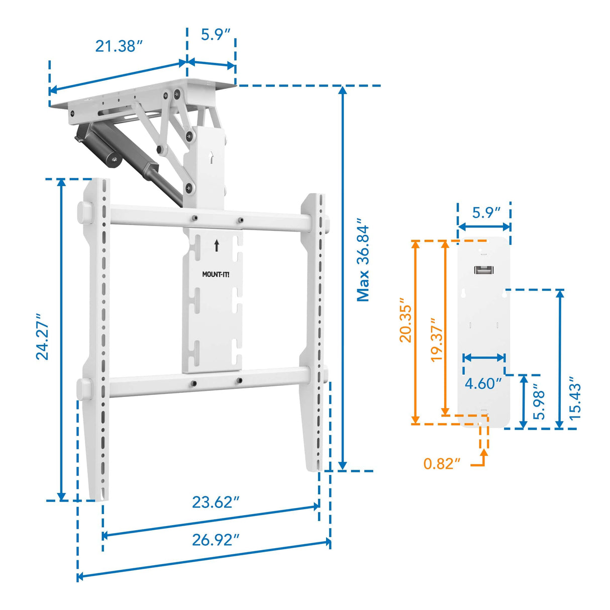 TV Mount - Motorized Ceiling TV Mount - Mount-It! -