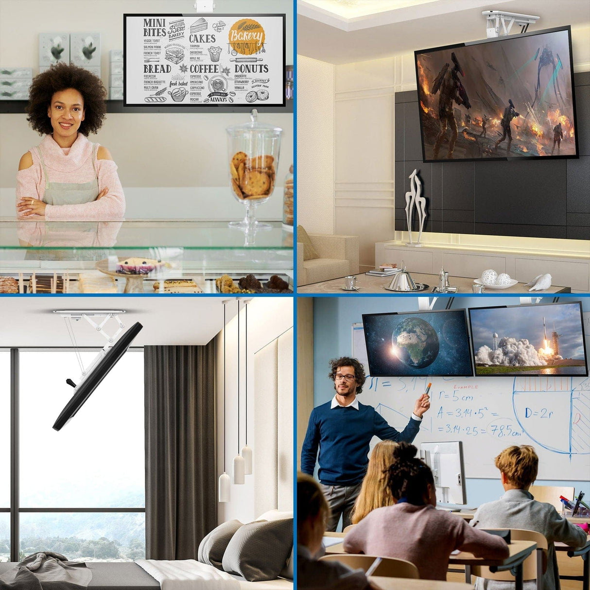 TV Mount - Motorized Ceiling TV Mount with Remote and App Controller - Mount-It! -