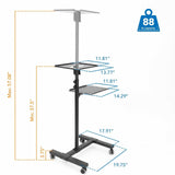 Projector Mount - Portable Height Adjustable Laptop & Projector Stand - Mount-It! - MI-7943