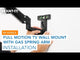 Full Motion TV Wall Mount with Gas Spring Arm | MI-444BLK (Installation)
