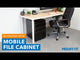Mobile File Cabinet with 3 Drawers | MI-941
