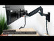 Dual Monitor Wall Mount with Gas Spring Arm and Crossbar