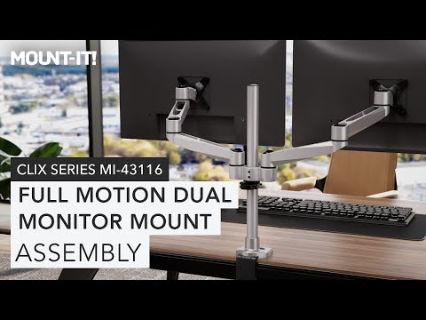 Full Motion Dual Monitor Mount