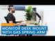 Monitor Desk Mount with Gas Spring MI-1881BLK Features Video