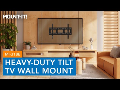 Heavy Duty Tilt TV Wall Mount with Low Profile