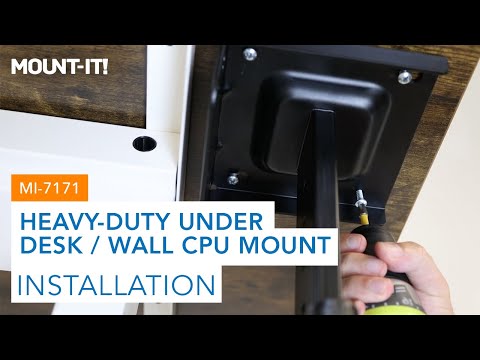 Heavy-Duty Under Desk / Wall CPU Mount