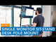 Single Monitor Sit-Stand Desk Mount with Keyboard Tray | MI-7995 (Features)