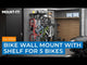 WheelsUp Series Bike Wall Mount with Shelf for 5 Bikes MI-9024 Features Video