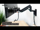 Dual Monitor Wall Mount with Gas Spring Arm and Crossbar