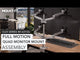 Full Motion Quad Monitor Desk Mount